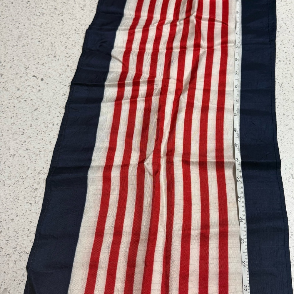 Red and White Striped scarf- retro (pre-1980s)